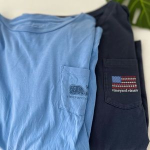 Vineyard Vines Long Sleeve Shirts 2 Pack Boys Medium and Boys Large